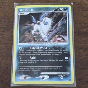 Pokemon Absol #21 Diamond & Pearl Secret Wonders Reverse Holo Rare Card 21/132